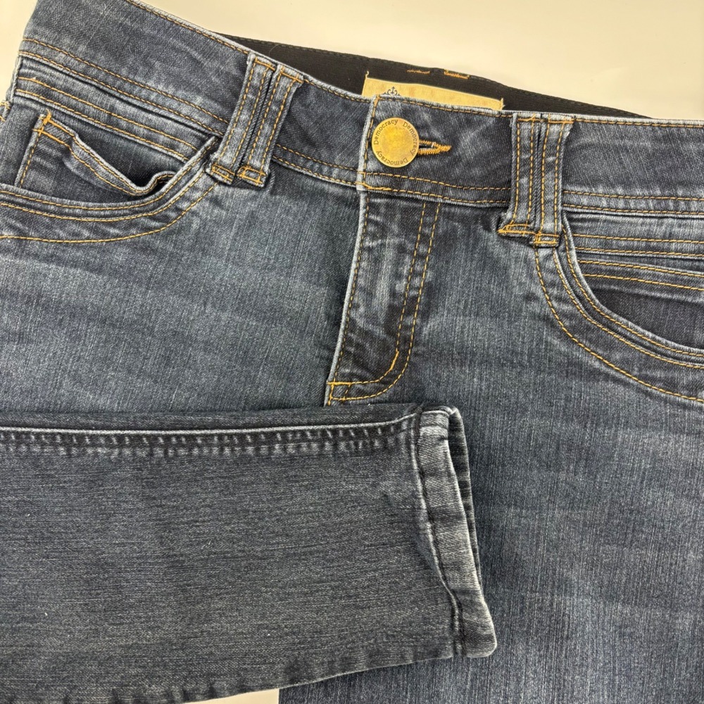Democracy Skinny Jeans Womens 6 Blue Excellent Ab‎ Solution Mid Rise B1641XXBX
